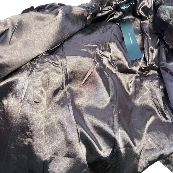 Allegra K NWT Women’s Brown Teddy Jacket Faux Fur Open Front Sz. Medium - Picture 5 of 6